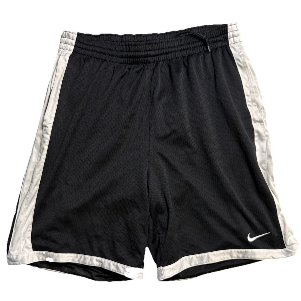 Nike Mens Shorts Size Large Black Athletic Basketball Elastic Waist